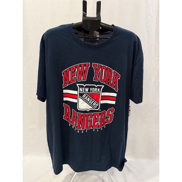 New York Rangers T-Shirt XXL NWT “We Bleed Blue” NHL Fan Tee - Picture 1 of 4
